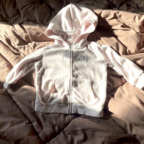 Ralph Lauren 12m velour zip up hoodie - Picture 1 of 3